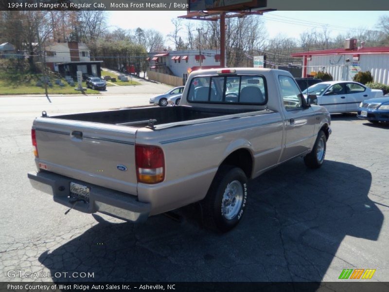 Mocha Frost Metallic / Beige 1994 Ford Ranger XL Regular Cab