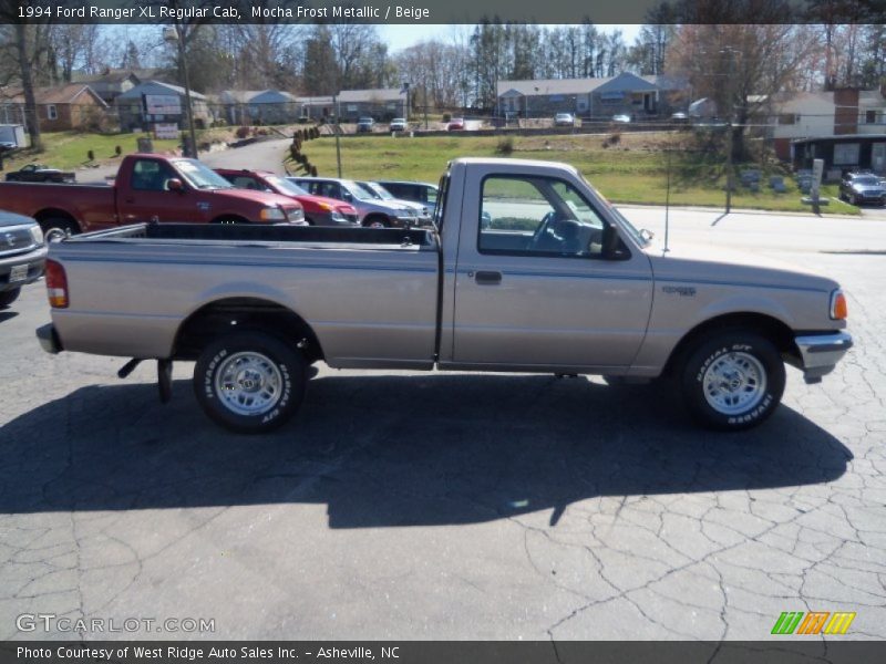 Mocha Frost Metallic / Beige 1994 Ford Ranger XL Regular Cab