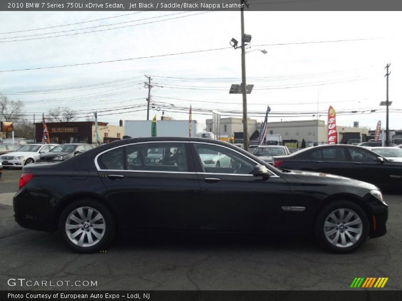 Jet Black / Saddle/Black Nappa Leather 2010 BMW 7 Series 750Li xDrive Sedan