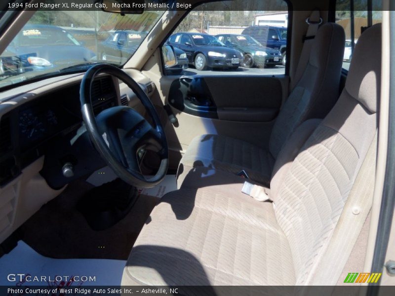 Mocha Frost Metallic / Beige 1994 Ford Ranger XL Regular Cab