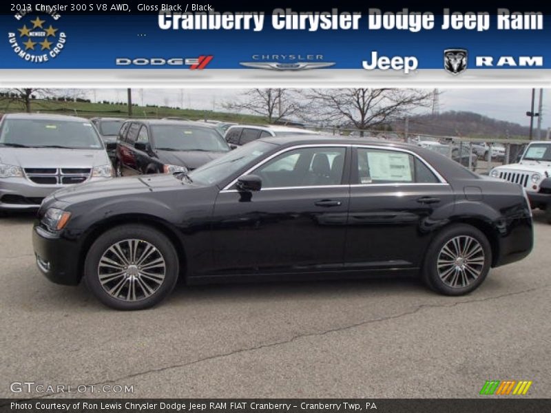 Gloss Black / Black 2013 Chrysler 300 S V8 AWD