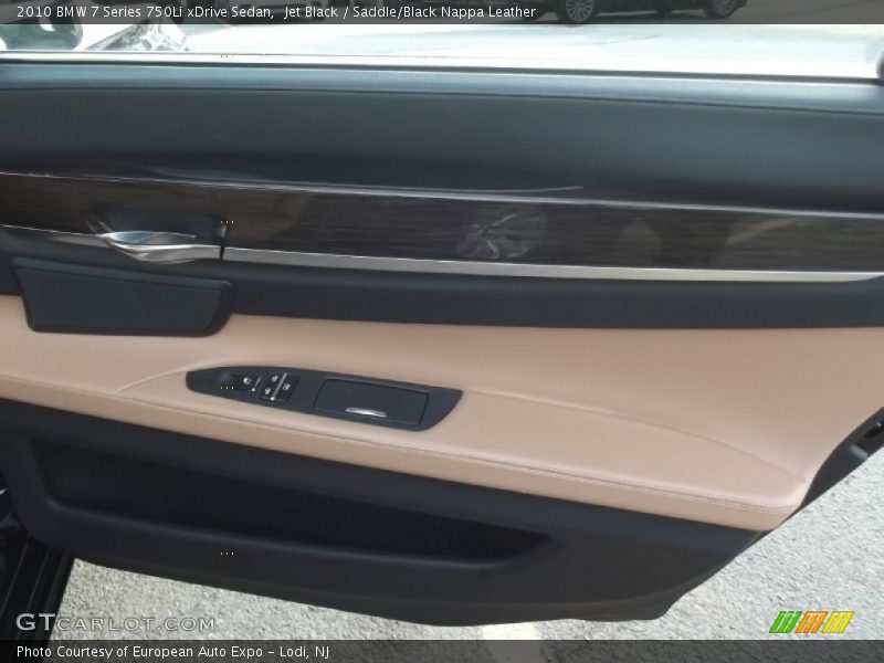 Jet Black / Saddle/Black Nappa Leather 2010 BMW 7 Series 750Li xDrive Sedan