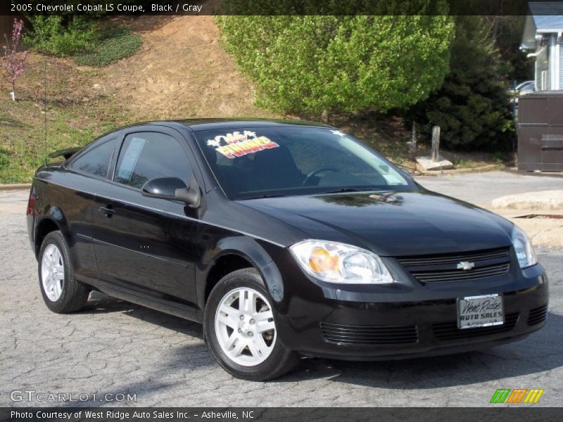 Black / Gray 2005 Chevrolet Cobalt LS Coupe