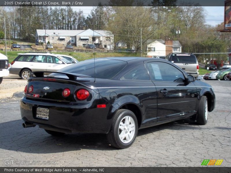 Black / Gray 2005 Chevrolet Cobalt LS Coupe