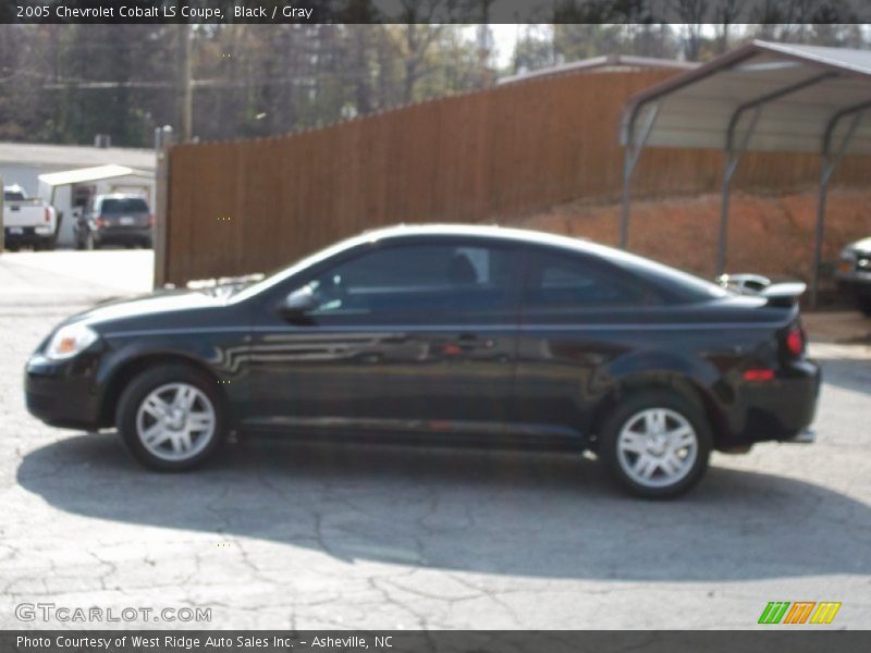 Black / Gray 2005 Chevrolet Cobalt LS Coupe