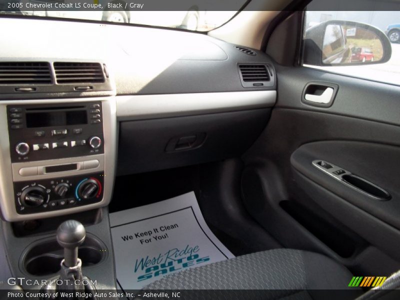 Black / Gray 2005 Chevrolet Cobalt LS Coupe