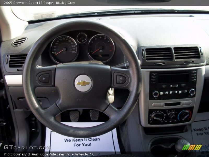 Black / Gray 2005 Chevrolet Cobalt LS Coupe