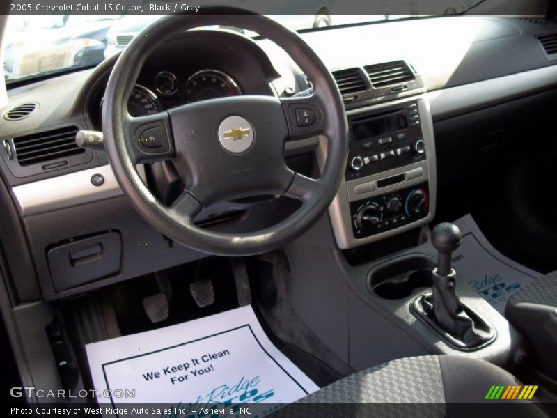 Black / Gray 2005 Chevrolet Cobalt LS Coupe