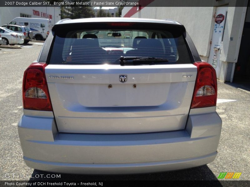 Bright Silver Metallic / Pastel Slate Gray/Orange 2007 Dodge Caliber SXT