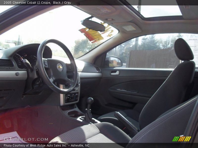 Black / Gray 2005 Chevrolet Cobalt LS Coupe