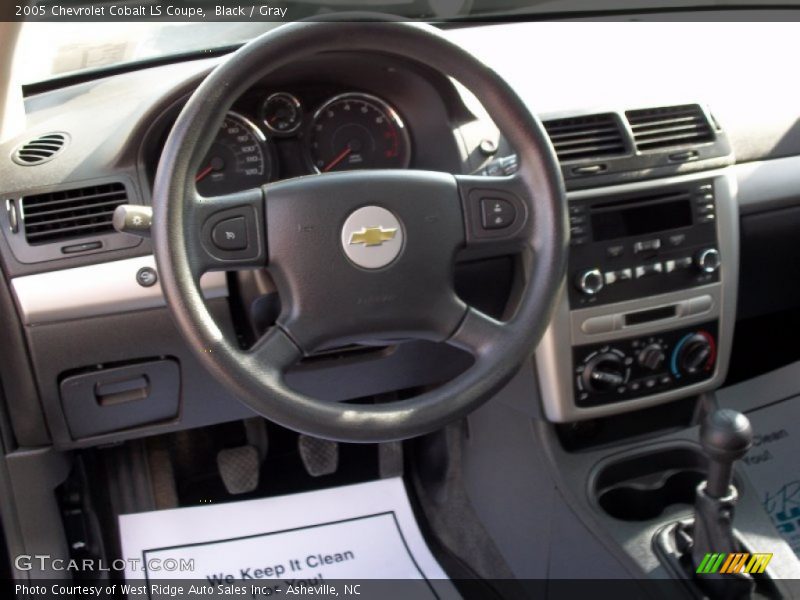 Black / Gray 2005 Chevrolet Cobalt LS Coupe