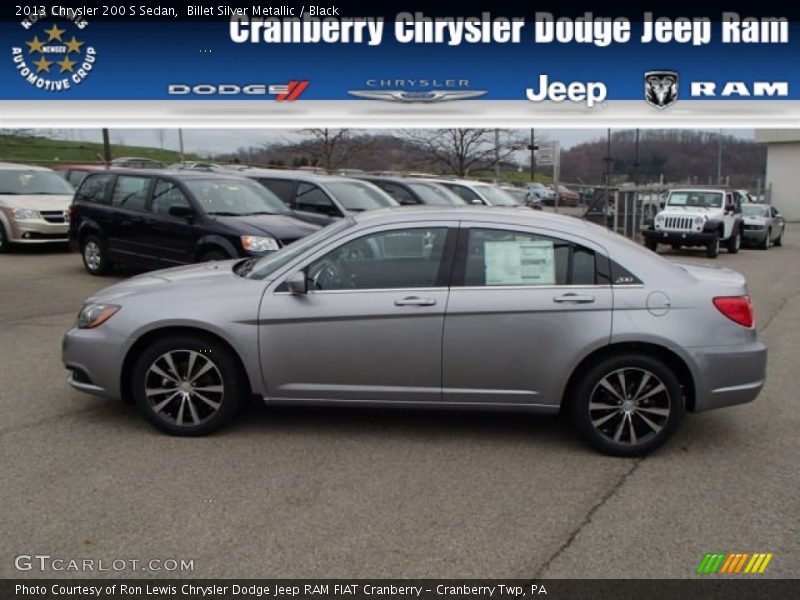 Billet Silver Metallic / Black 2013 Chrysler 200 S Sedan