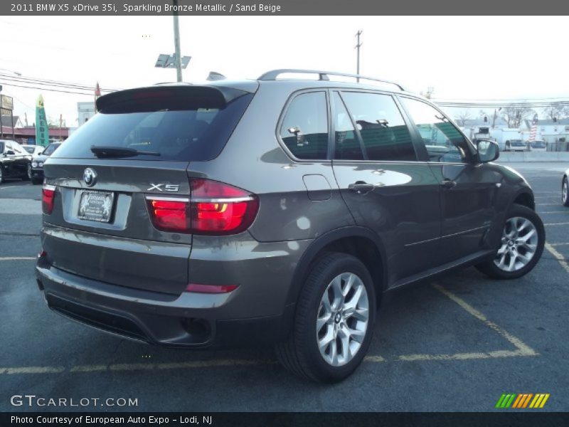 Sparkling Bronze Metallic / Sand Beige 2011 BMW X5 xDrive 35i