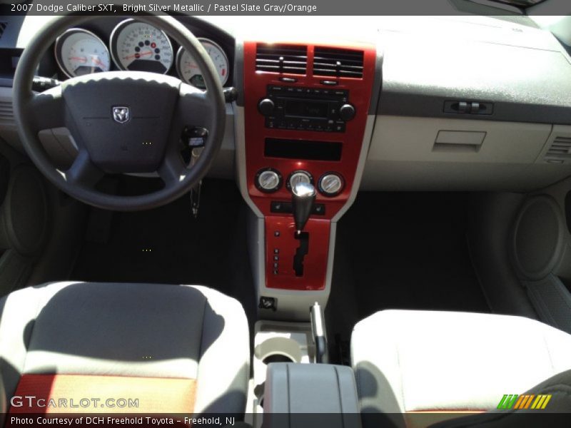 Bright Silver Metallic / Pastel Slate Gray/Orange 2007 Dodge Caliber SXT