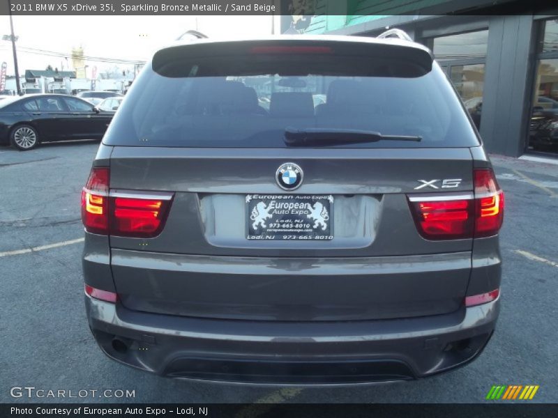Sparkling Bronze Metallic / Sand Beige 2011 BMW X5 xDrive 35i