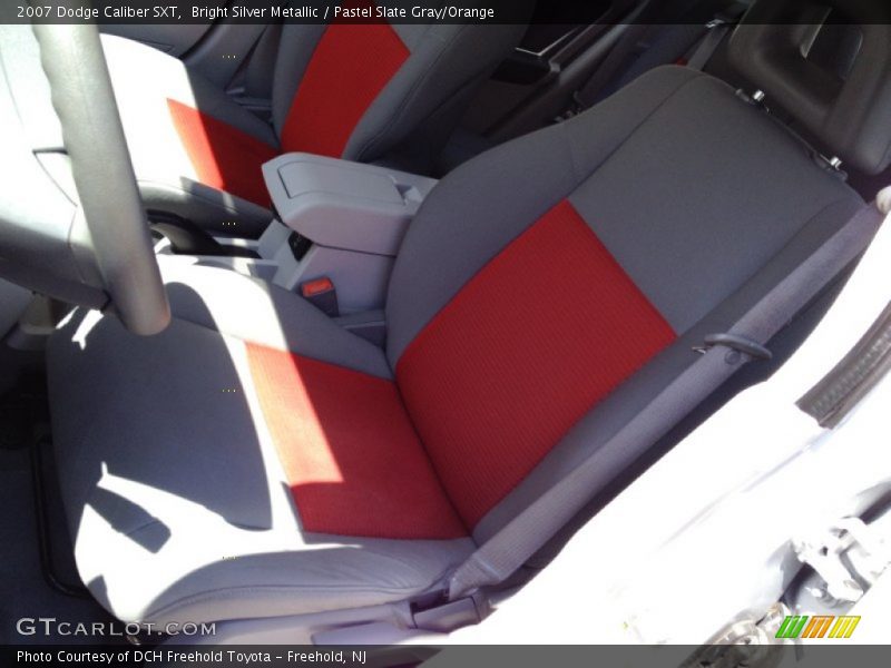 Bright Silver Metallic / Pastel Slate Gray/Orange 2007 Dodge Caliber SXT