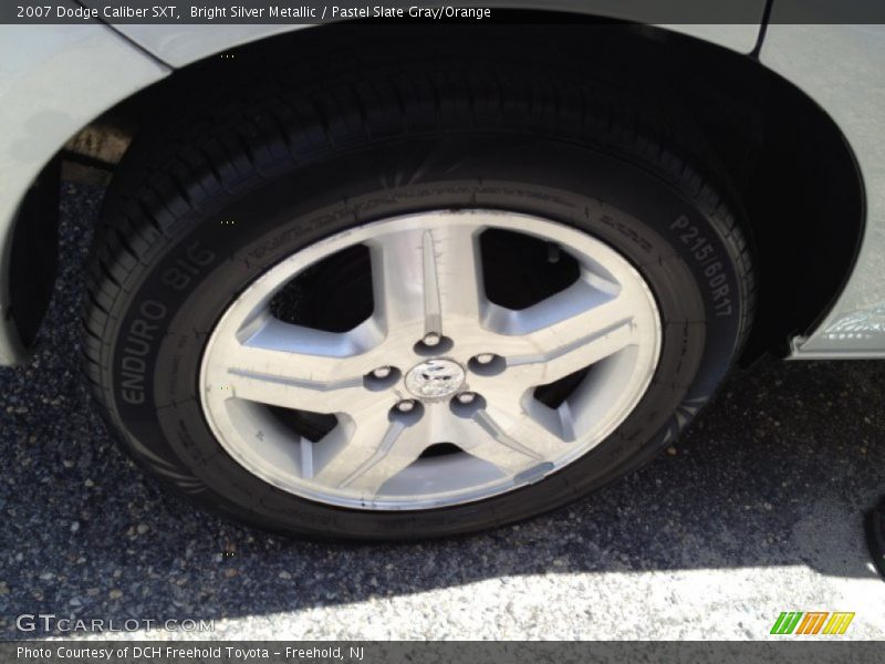 Bright Silver Metallic / Pastel Slate Gray/Orange 2007 Dodge Caliber SXT