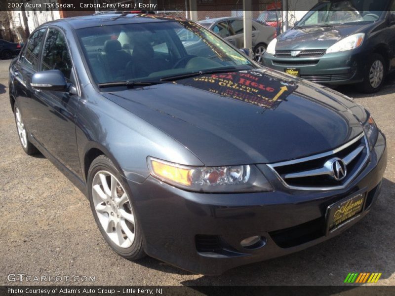 Carbon Gray Pearl / Ebony 2007 Acura TSX Sedan