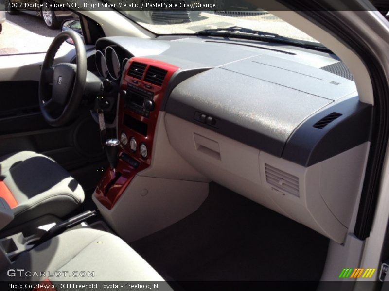 Bright Silver Metallic / Pastel Slate Gray/Orange 2007 Dodge Caliber SXT