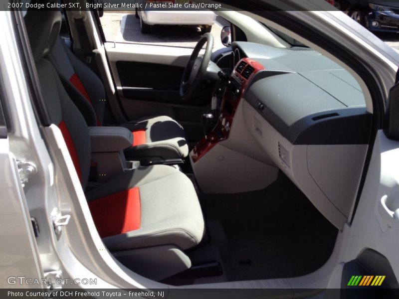 Bright Silver Metallic / Pastel Slate Gray/Orange 2007 Dodge Caliber SXT