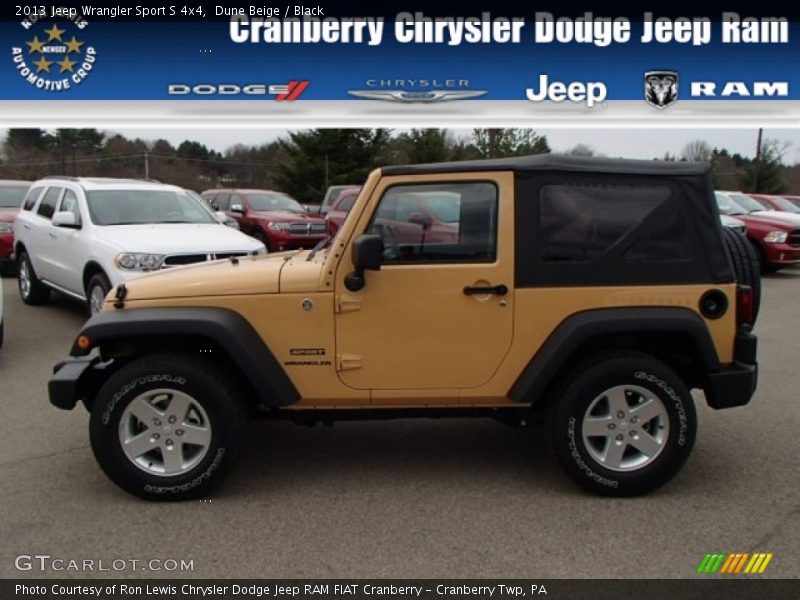 Dune Beige / Black 2013 Jeep Wrangler Sport S 4x4
