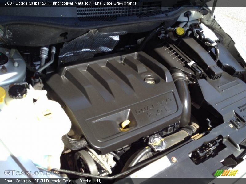 Bright Silver Metallic / Pastel Slate Gray/Orange 2007 Dodge Caliber SXT