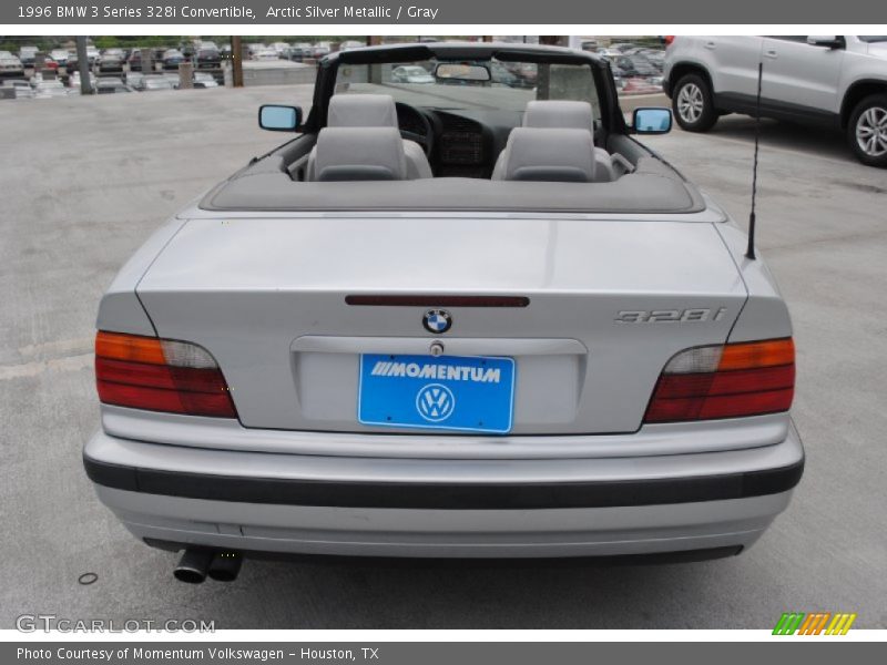 Arctic Silver Metallic / Gray 1996 BMW 3 Series 328i Convertible