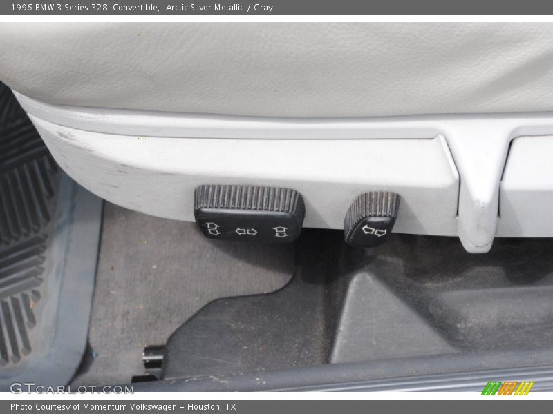 Arctic Silver Metallic / Gray 1996 BMW 3 Series 328i Convertible