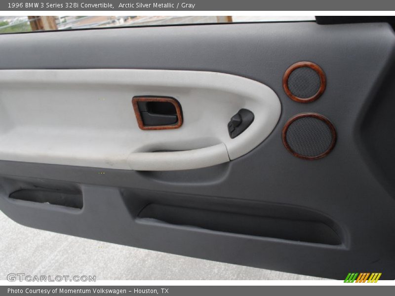 Arctic Silver Metallic / Gray 1996 BMW 3 Series 328i Convertible