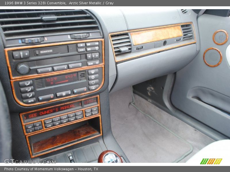 Arctic Silver Metallic / Gray 1996 BMW 3 Series 328i Convertible