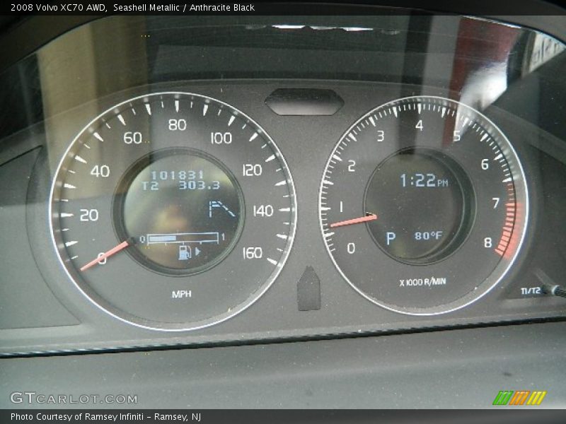 Seashell Metallic / Anthracite Black 2008 Volvo XC70 AWD