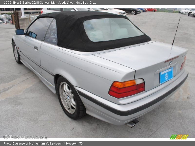 Arctic Silver Metallic / Gray 1996 BMW 3 Series 328i Convertible