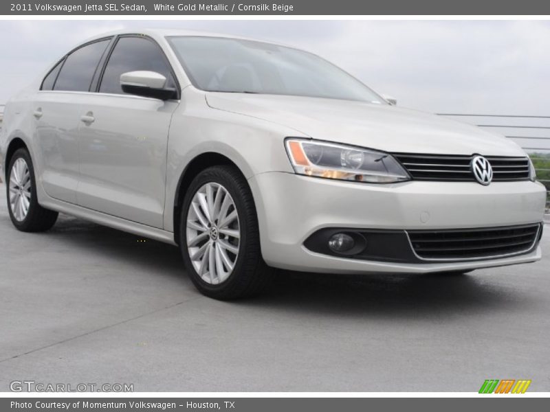 White Gold Metallic / Cornsilk Beige 2011 Volkswagen Jetta SEL Sedan