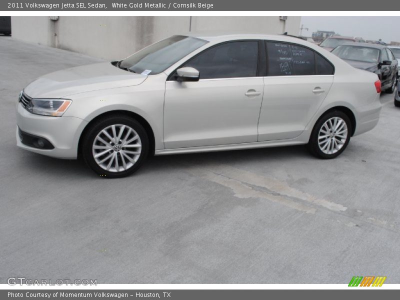 White Gold Metallic / Cornsilk Beige 2011 Volkswagen Jetta SEL Sedan