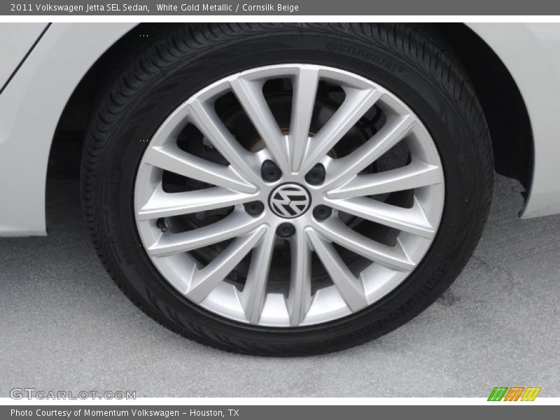 White Gold Metallic / Cornsilk Beige 2011 Volkswagen Jetta SEL Sedan