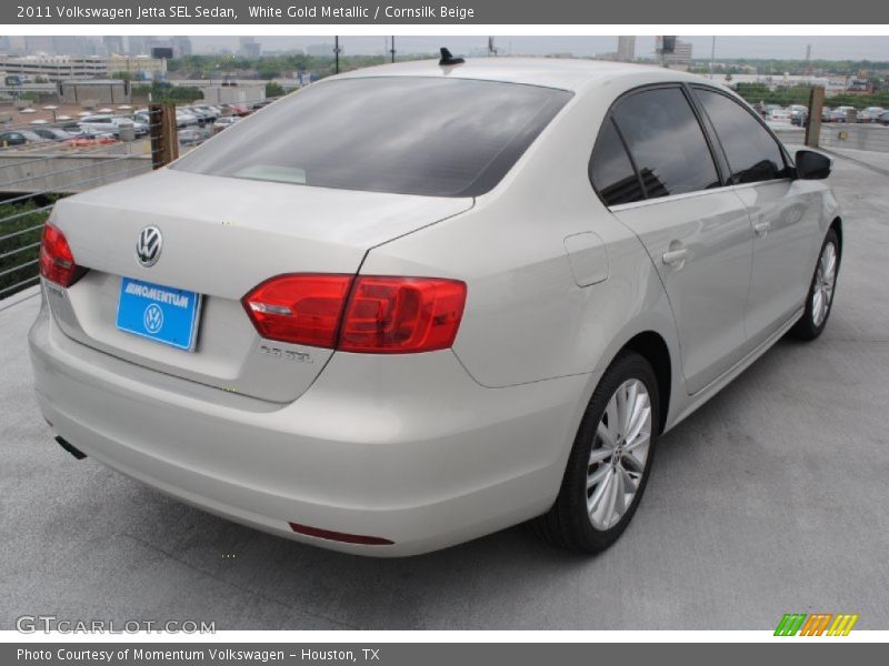 White Gold Metallic / Cornsilk Beige 2011 Volkswagen Jetta SEL Sedan