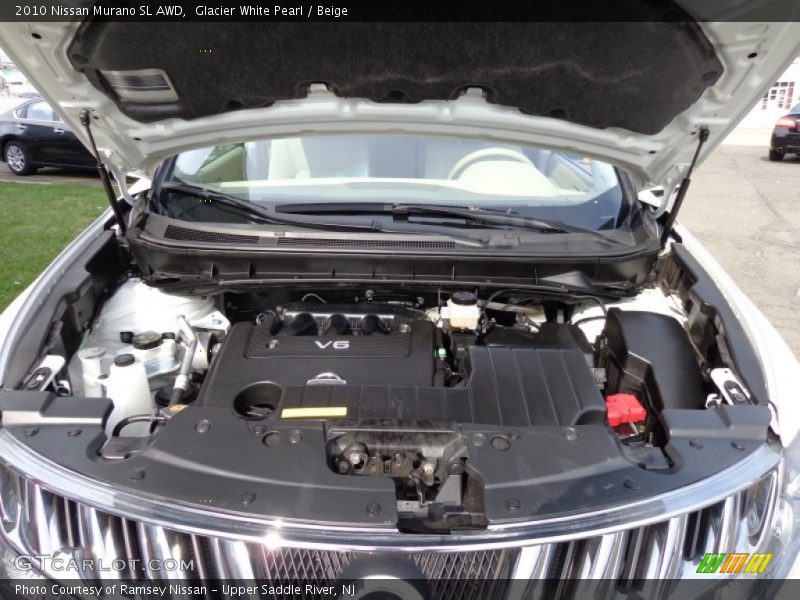 Glacier White Pearl / Beige 2010 Nissan Murano SL AWD