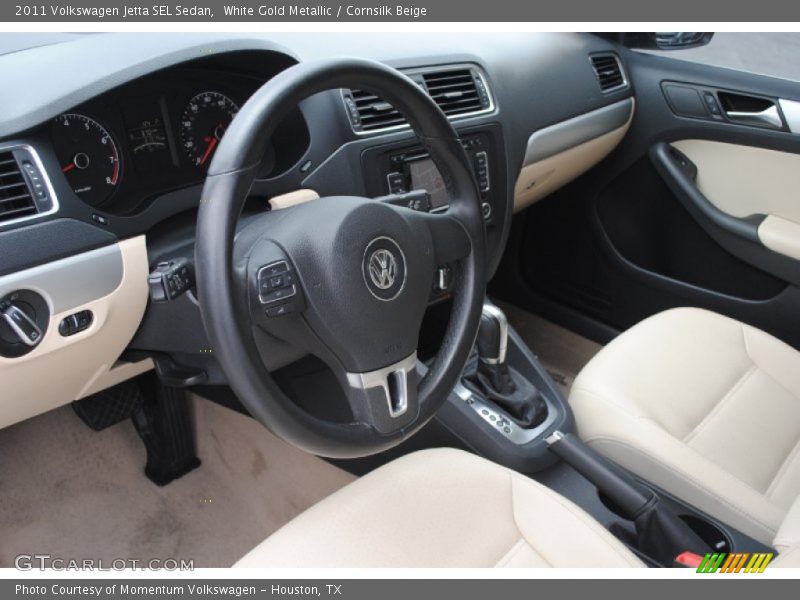 White Gold Metallic / Cornsilk Beige 2011 Volkswagen Jetta SEL Sedan