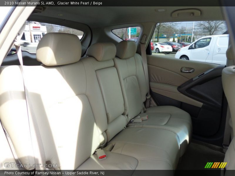 Glacier White Pearl / Beige 2010 Nissan Murano SL AWD