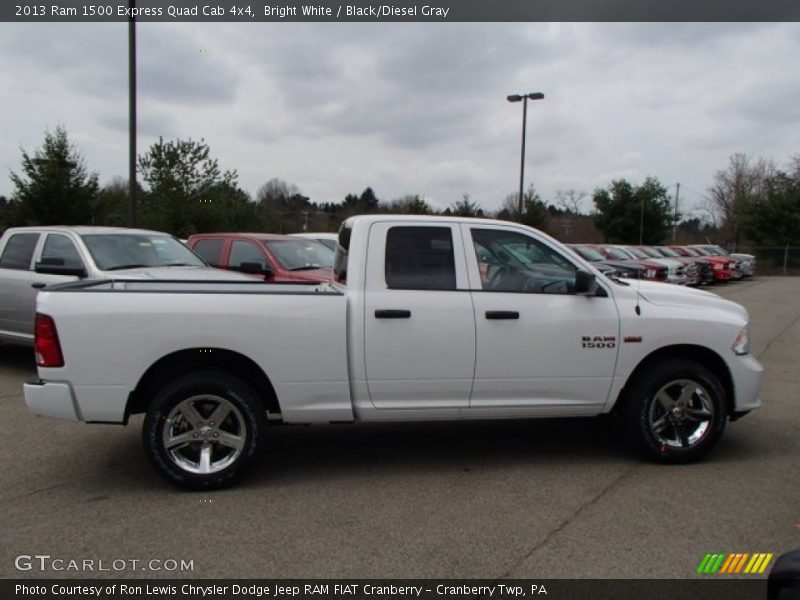 Bright White / Black/Diesel Gray 2013 Ram 1500 Express Quad Cab 4x4