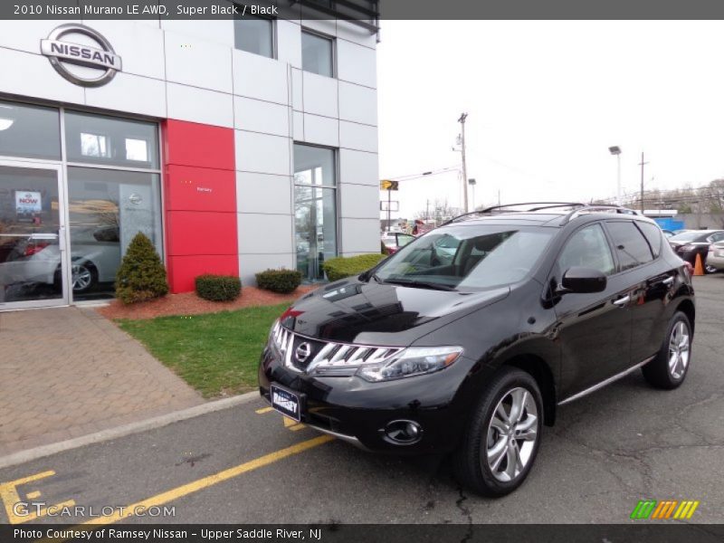 Super Black / Black 2010 Nissan Murano LE AWD