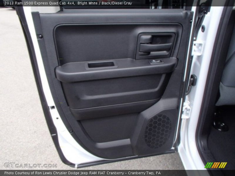 Bright White / Black/Diesel Gray 2013 Ram 1500 Express Quad Cab 4x4