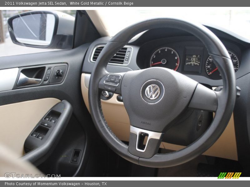 White Gold Metallic / Cornsilk Beige 2011 Volkswagen Jetta SEL Sedan