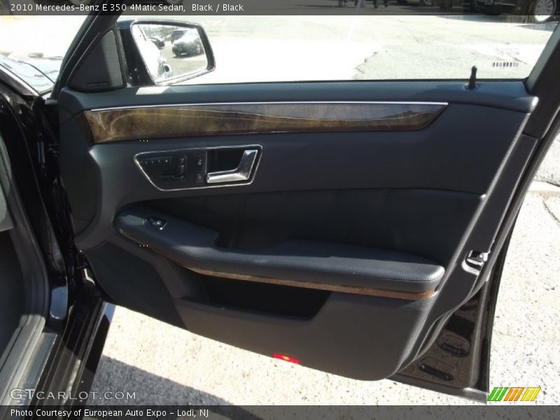 Black / Black 2010 Mercedes-Benz E 350 4Matic Sedan