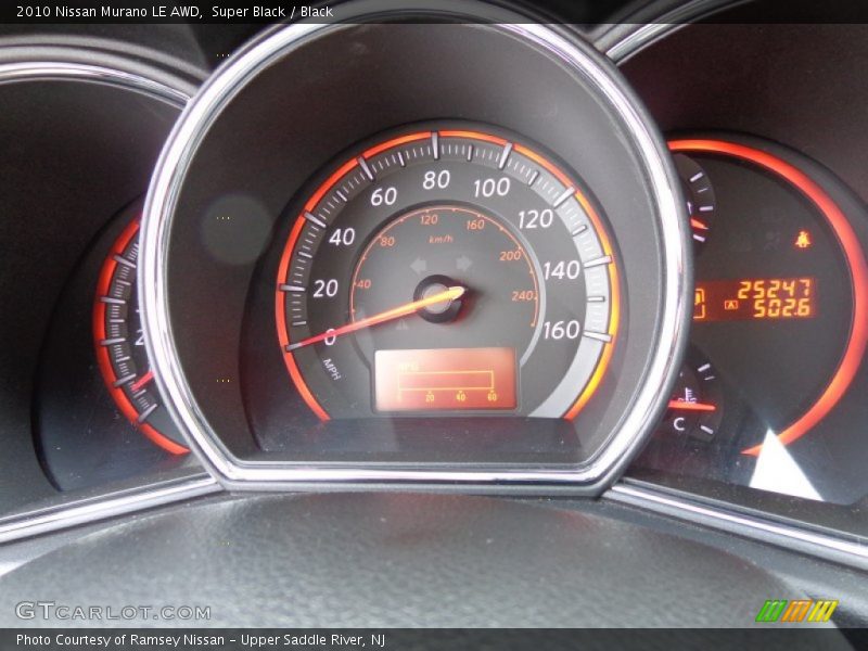 Super Black / Black 2010 Nissan Murano LE AWD