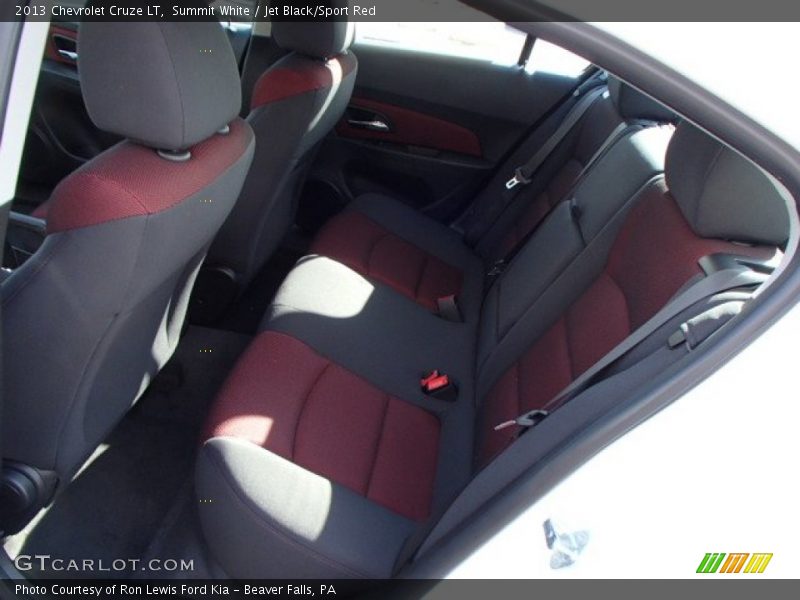 Summit White / Jet Black/Sport Red 2013 Chevrolet Cruze LT