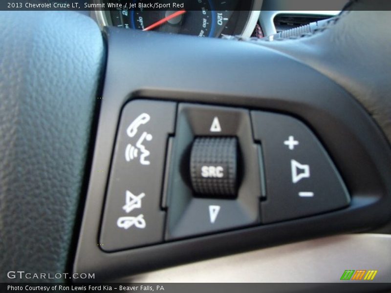 Summit White / Jet Black/Sport Red 2013 Chevrolet Cruze LT