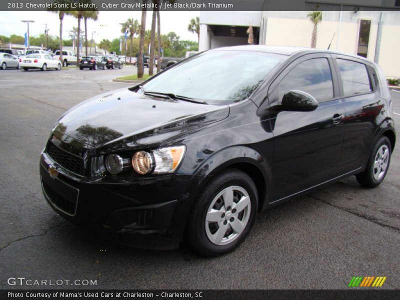 Cyber Gray Metallic / Jet Black/Dark Titanium 2013 Chevrolet Sonic LS Hatch