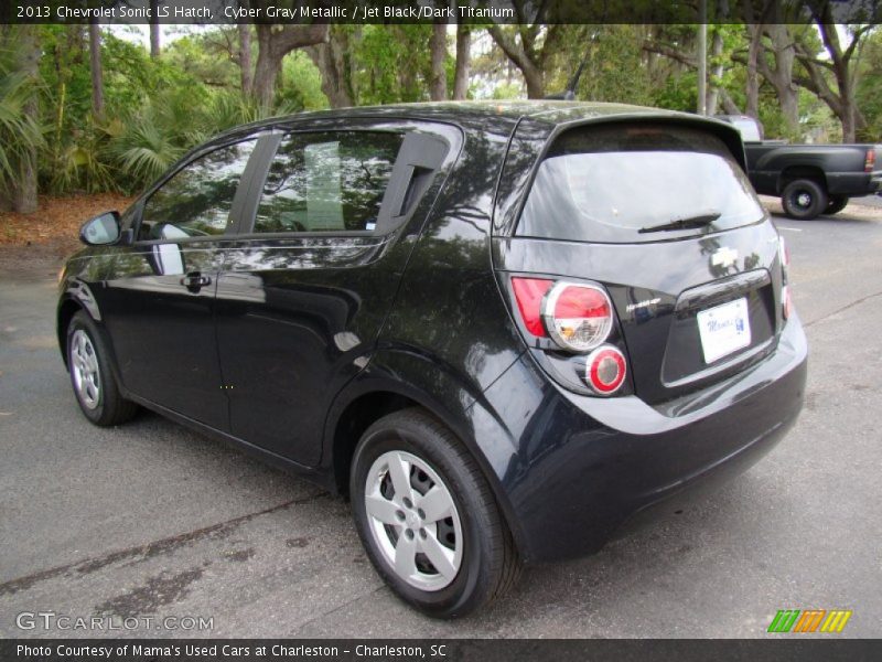 Cyber Gray Metallic / Jet Black/Dark Titanium 2013 Chevrolet Sonic LS Hatch