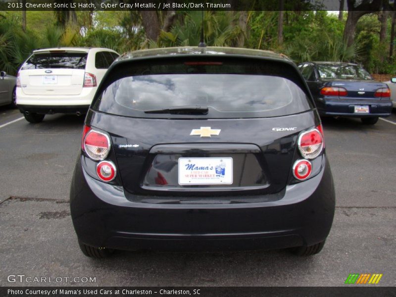 Cyber Gray Metallic / Jet Black/Dark Titanium 2013 Chevrolet Sonic LS Hatch